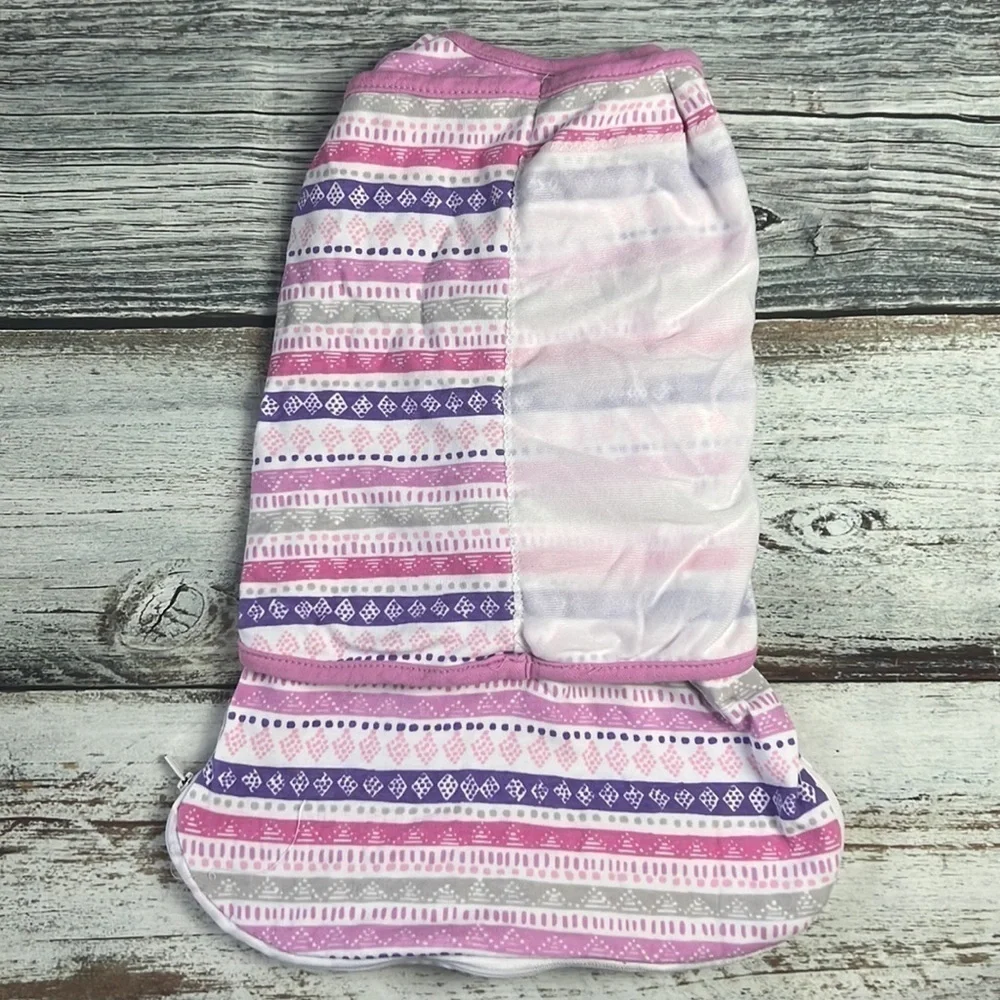 SwaddleMe Room To Grow With Purple/Pink-Grey Color Swaddle Size S/M to 0-6 mos